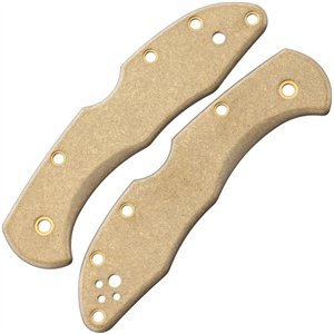Delica Handle Scales Brass