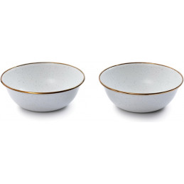 Enamel Bowl Set Eggshell