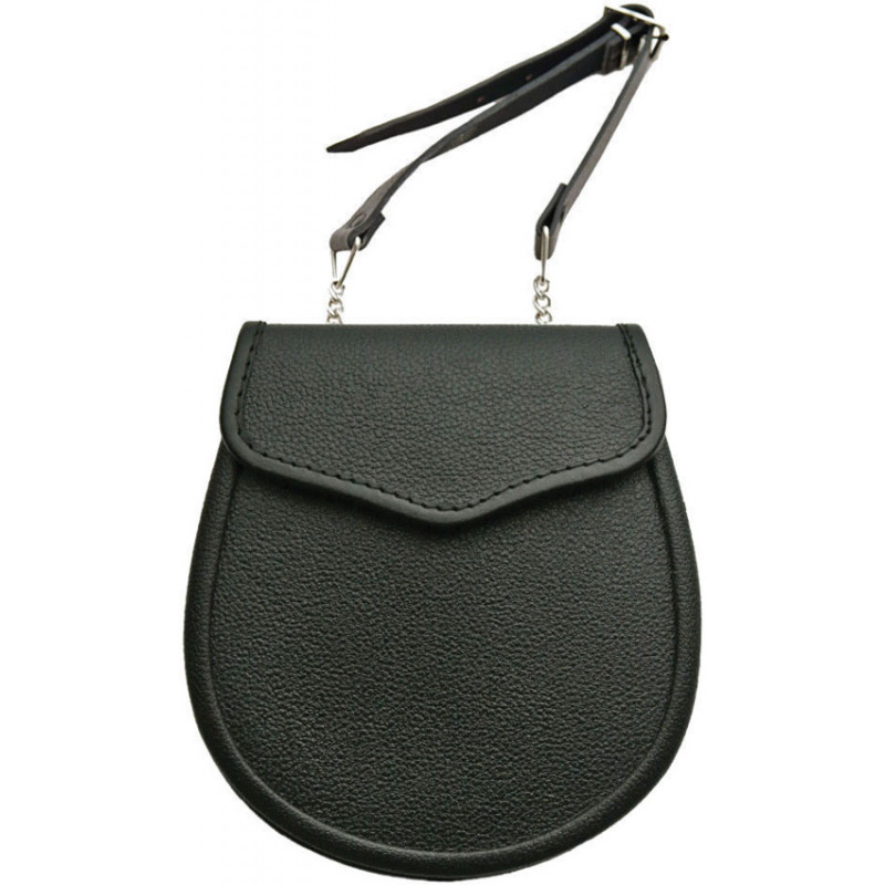 Sporran Black Leather