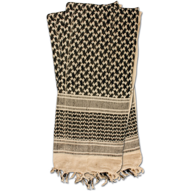 Shemagh Head Wrap Khaki/BLK