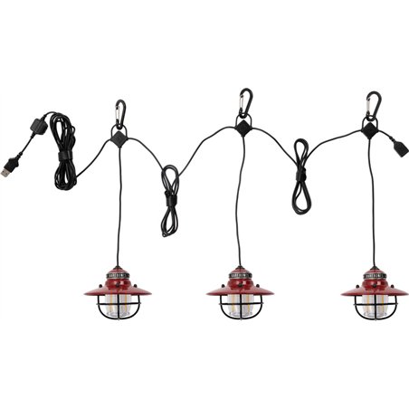 Edison String Lights Red