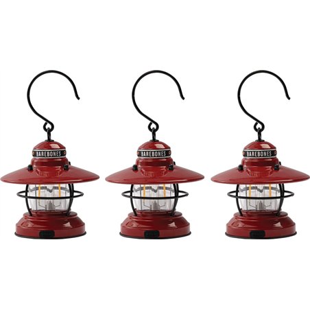 Edison Mini Lantern Red 3pk