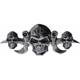 Menuki Three Skulls Drk Bronze