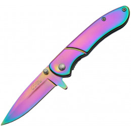 Titanium Rainbow Linerlock A/O