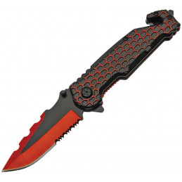 Honeycomb Linerlock Red