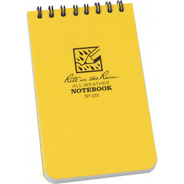 Top Spiral Yellow Notebook 3x5