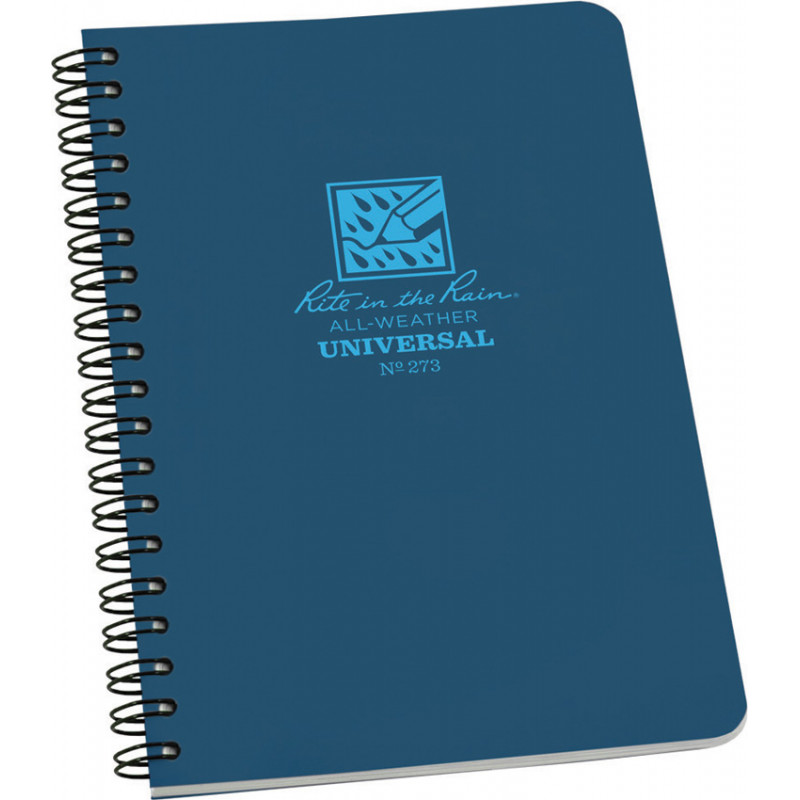 Side Spiral Notebook Blue