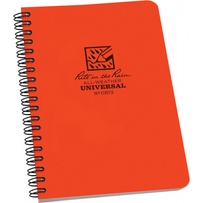 Side Spiral Notebook Orange