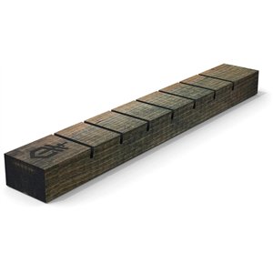 Seven Knife Display Wood