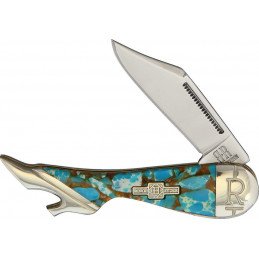 Leg Knife Amber Turquoise