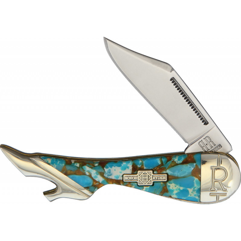 Leg Knife Amber Turquoise