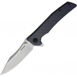 Linerlock Blue G10/CF