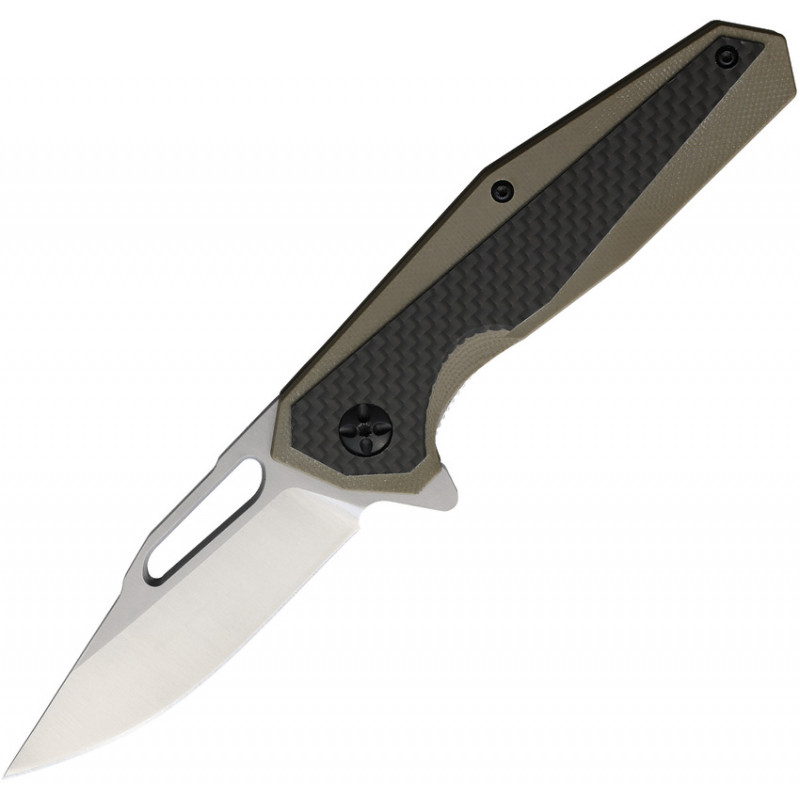 Linerlock Tan G10/CF