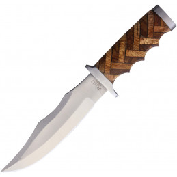 Cross Hatch Fixed Blade