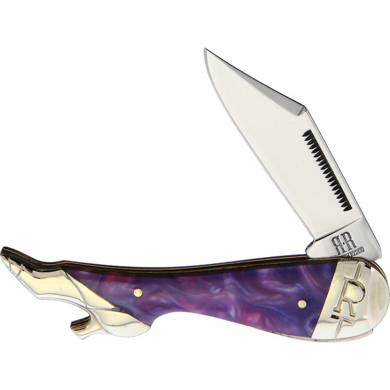 Leg Knife Purple Swirl