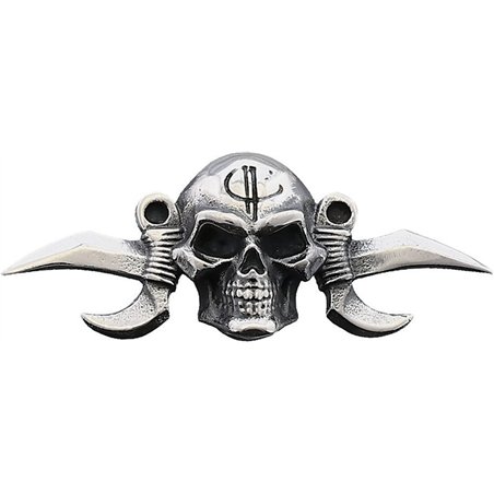 Small Reaper Menuki Silver