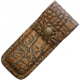 Leather Belt Sheath Alligator