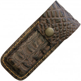 Leather Belt Sheath Crocodile