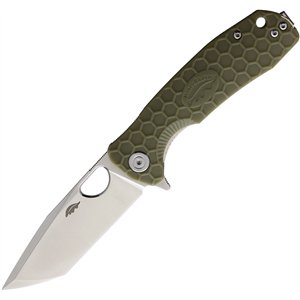Medium Linerlock Tanto Green