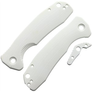 Large Linerlock Handle White