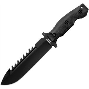 Large Survival Knife Black