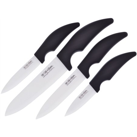 Kitchen Set White Ceramic 4pc