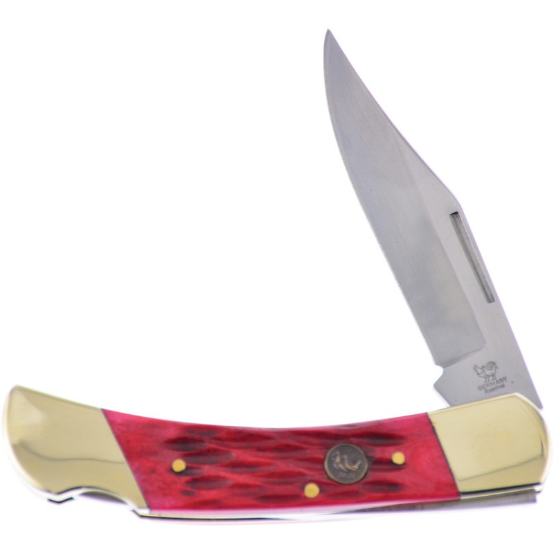 Lockback Red Pick Bone