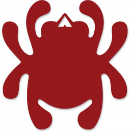 Mirror Bug Decal Red