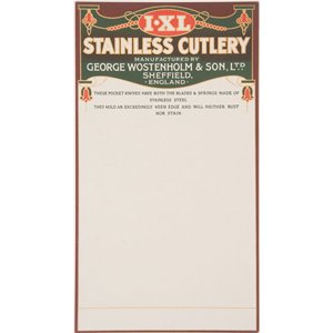 Stainless Cutlery Display Card