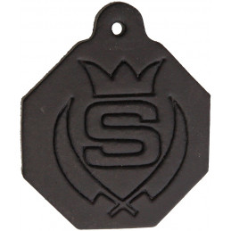 Black Leather Tag- Measures 1