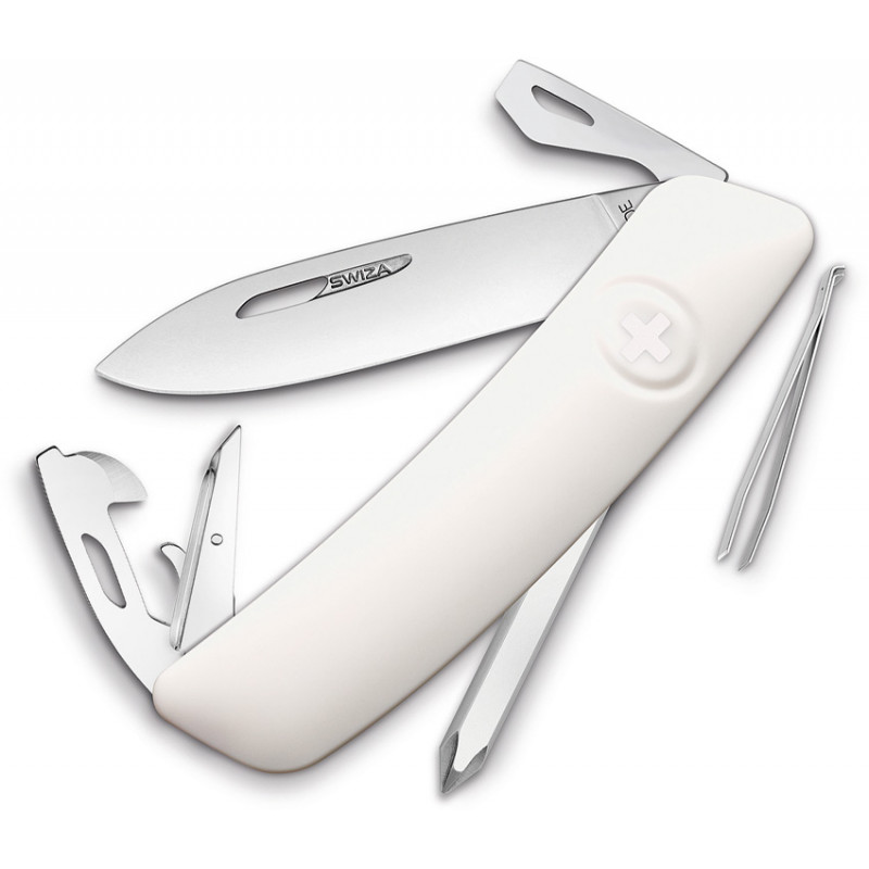 D04 Swiss Pocket Knife White