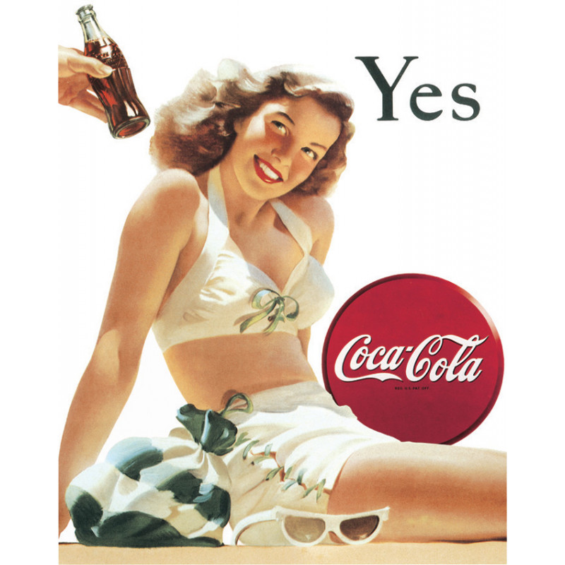 Coke Yes White Bathing Suit