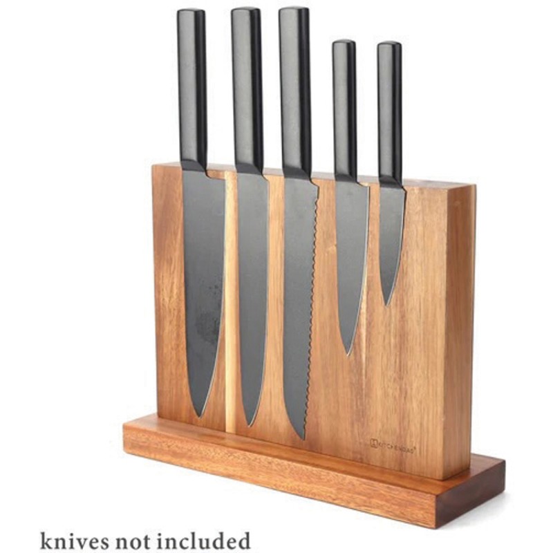 Magnetic Knife Block Wood