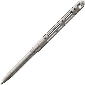 Compact Hollow Out Pen Silver