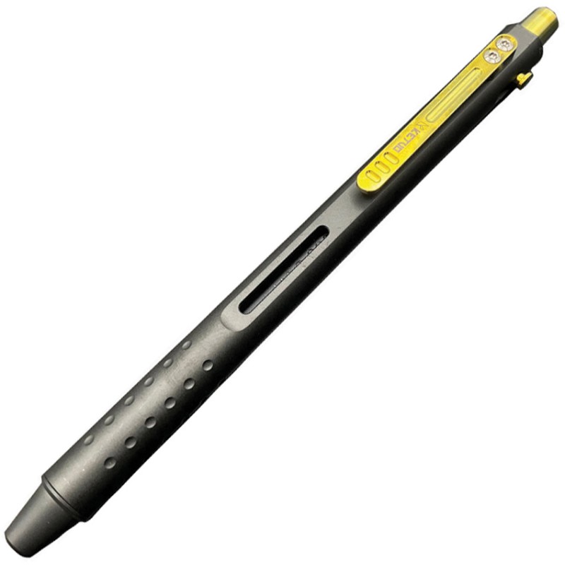 Divot Push Pen Black/Gold