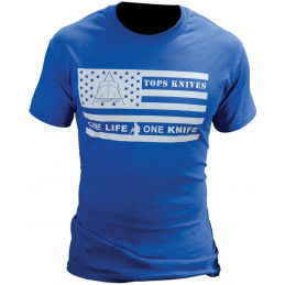 T-Shirt Flag Logo Blue Medium