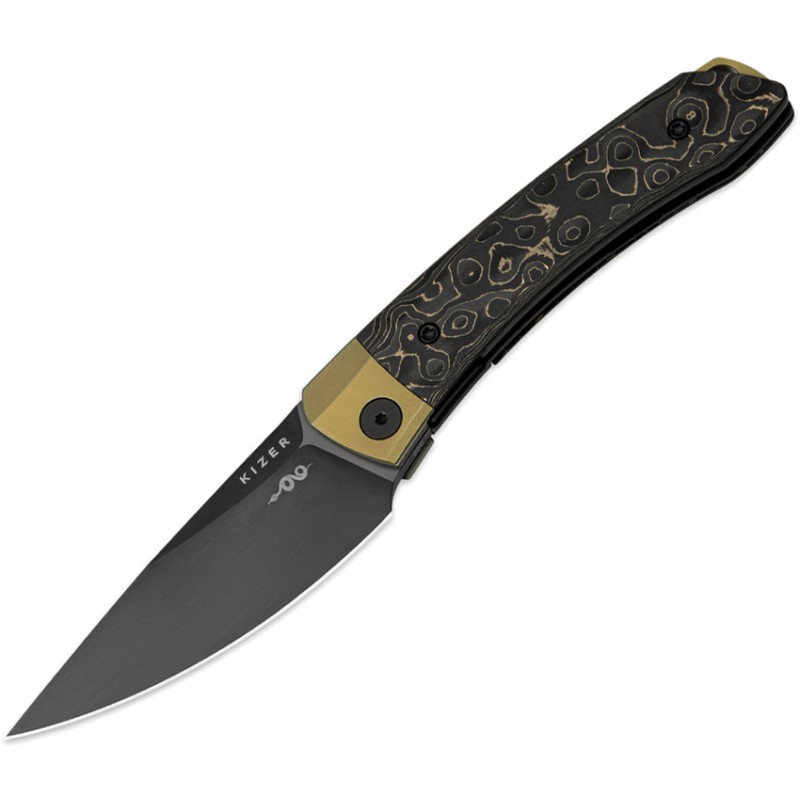 Mini MoMo Linerlock CF Gold