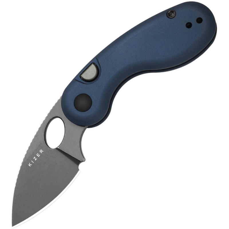 Microbe Button Linerlock Blue