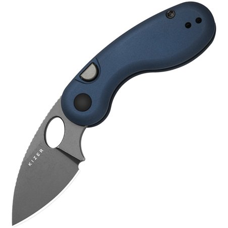 Microbe Button Linerlock Blue