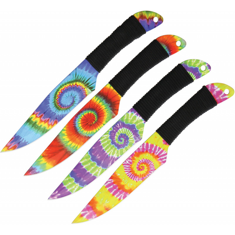 Tie Dye Throwing Knives