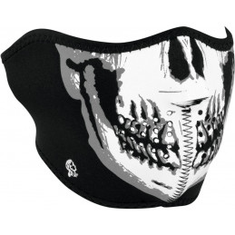 Half Face Mask BW Skull