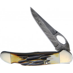 Lockback India Stag Bone