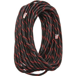FireCord 25ft Black/Red Line