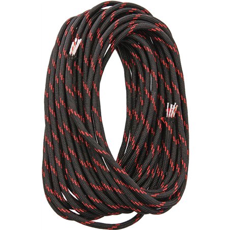 FireCord 25ft Black/Red Line