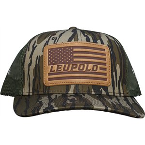 Leather Flag Trucker Hat