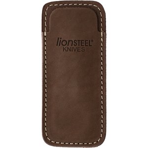 Vertical Leather Sheath Brn