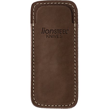 Vertical Leather Sheath Brn