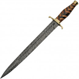 Braided Damascus Sword