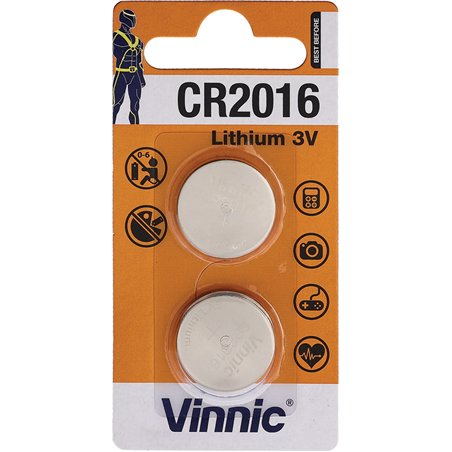 Pack of 2 CR2016 Battery