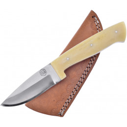 Fixed Blade White Smooth Bone